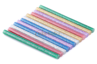 Tyčinky GLITROVÉ do tavné pistole 10W,12ks (7mm/10cm)