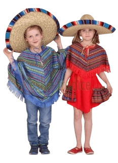 Karnevalový kostým Mexičanka, pončo