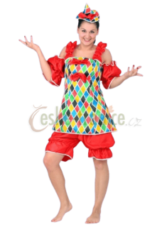 Karnevalový kostým klaun, dámský