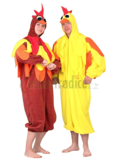 Karnevalový kostým kuře (žlutý overal)