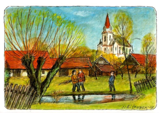 Pohlednice Jiří Škopek (V Bohuslavicích na jaře, 2008) 15