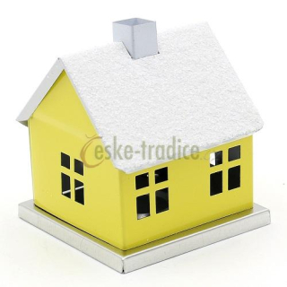 Domeček pro františka JEDNOBAREVNÝ v. 6,5cm, plech, Knox
