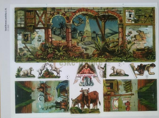 Betlém, vystřihovací jesličky IV. (A3)