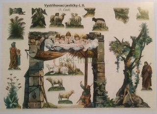 Betlém, vystřihovací jesličky II. (A3)