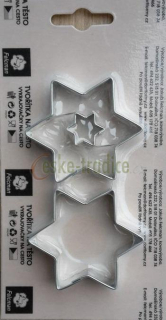 Hvězdičky se středem, 48mm/2ks - vykrajovačky