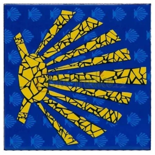 Dlaždice mušle mozaika 15x15cm