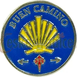 Špendlík Buen Camino mušle, 2x2cm