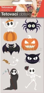 Tetovací obtisky 6x10cm, Halloween