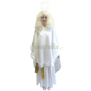 Karnevalový kostým pelerína fleece pro anděla, dámská