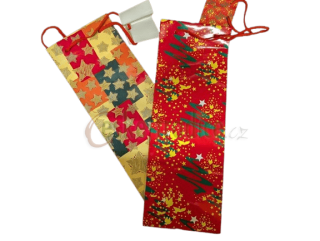 Taška vánoční 110 x 330mm, lahev - DOPRODEJ!