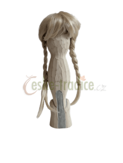 Vlasy dlouhé s copy PRO PANENKU, blond, cca 26cm, DOPRODEJ