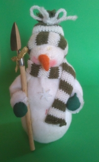 Sněhulák s lopatou, 12,5 cm, II. JAKOST