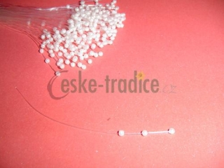 Perličky na silikonu 10cm, svatební dekorace