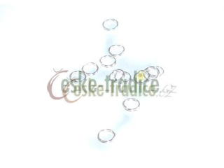 Dvojitý kroužek, 6mm/20ks