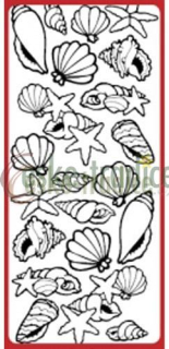 Nalepovací kontura, 10x23cm - mušle