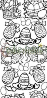 Nalepovací kontura, 10x23cm - Velikonoce