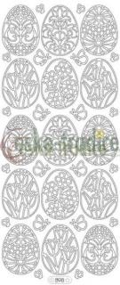 Nalepovací kontura, 10x23cm - Velikonoce