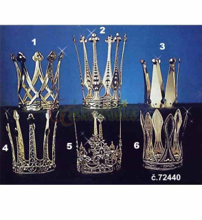 Korunka princezna, kovová zlatá