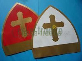 Čepice mikulášská - papírová