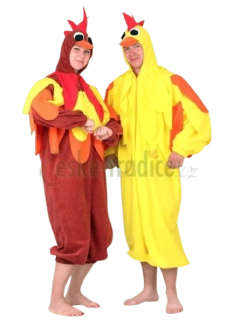 Karnevalový kostým kuře (žlutý overal)