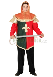 Karnevalový kostým rytíř zelenočervený