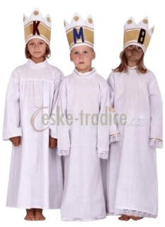 Karnevalový kostým košile jednoduchá bílá